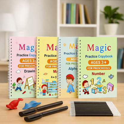 Magic Practice Copybook (Buy 1 Get 3 FREE) – 50% OFF Today!